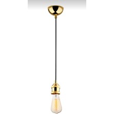 Dylight Retro Gold Kaplama Dekotatif Tekli Sarkıt Avize