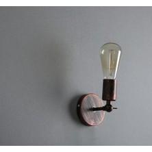 Dylight Retro Bakır Patinalı  Metal Mafsalı Dekoratif Duvar Aplik