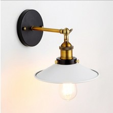 Dylight Retro Metal Dekoratif Mafsallı Akrobatik Beyaz Duvar Aplik