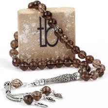 Tesbihcibaba Kristal Kesim Dumanlı Kuvars Tesbih