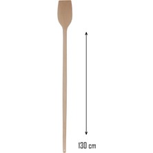 Öz Ahşap 130 cm El Yapımı Ahşap Salça & Pilav  Küreği