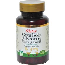 Gotu Kola At Kestanesi Üzüm Çekirdeği Ekstratı V3 60 Kapsül