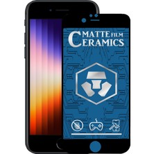 Case World Apple iPhone Se 3 (2022) Tam Kaplayan Mat Seramik Nano Esnek Ekran Koruyucu Cam