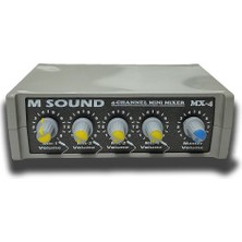 AES Msound Mx-4 4 Kanal Mini Mikser