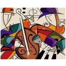 Anl Canvas Picasso Müzik Sayılarla Boyama Seti Rulo 60 x 75 cm