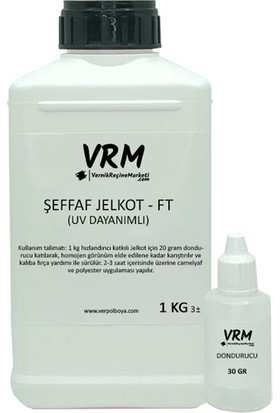 Verpol Fırça Tipi Şeffaf Polyester Jelkot - 1 kg