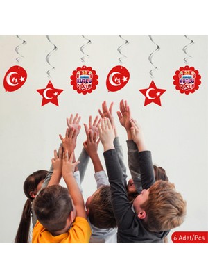 Süsle Bebek ve Parti 23 Nisan Kutlu Olsun 6'lı Tavan Süsü