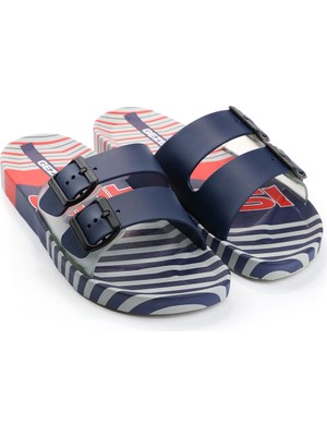 Gezer Yazlık Iki Toka Kaydırmaz Taban Erkek Terlik