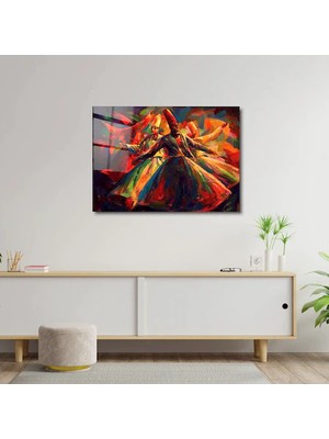 Art of Wall Artofwalldesign ''derviş Islami Hediye'' Cam Tablo Uv