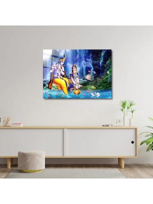 Art of Wall Artofwalldesign ''radha Krishna Sanat '' Cam Tablo Uv