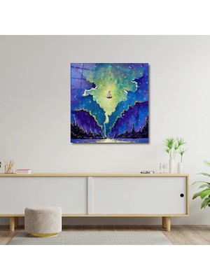 Art of Wall Artofwalldesign ''eski Korsan Gemisi'' Cam Tablo Uv