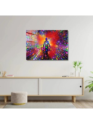 Art of Wall Artofwalldesign ''renkler Ruhu Aura'' Cam Tablo Uv
