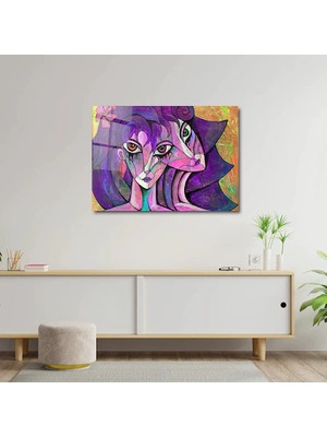 Art of Wall Artofwalldesign '' Kadın Portre Kız'' Cam Tablo Uv