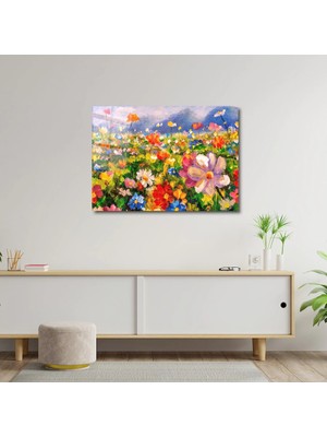 Art of Wall Artofwalldesign ''çiçekler '' Cam Tablo Uv