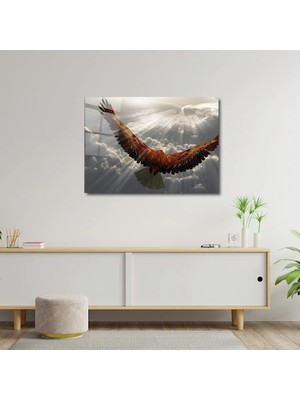 Art of Wall Artofwalldesign ''kartal Uçuşu'' Cam Tablo Uv