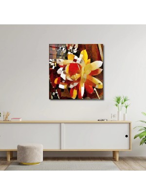 Art of Wall Artofwalldesign ''çiçekli Kaktüs'' Cam Tablo Uv