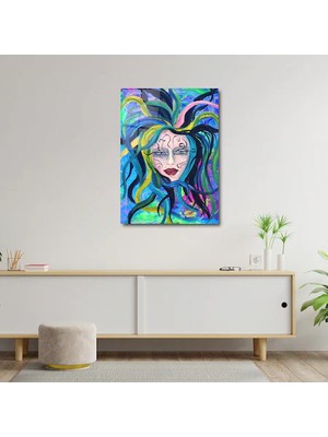 Art of Wall Artofwalldesign ''gotik Kadın Portresi'' Cam Tablo Uv