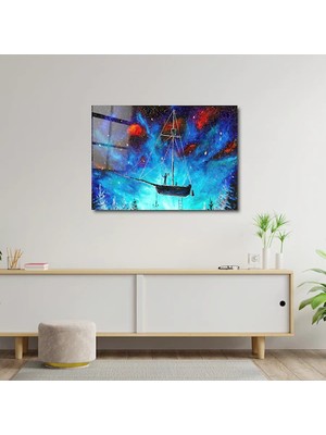 Art of Wall Artofwalldesign ''korsan Gemisi'' Cam Tablo Uv