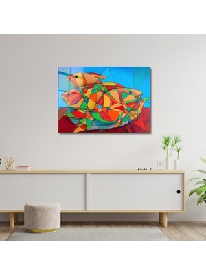 Art of Wall Artofwalldesign ''natürmort Kübizm'' Cam Tablo Uv