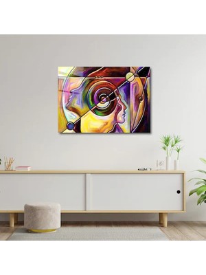 Art of Wall Artofwalldesign ''düşünce'' Cam Tablo Uv