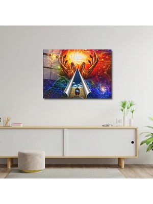 Art of Wall Artofwalldesign ''evren' Cam Tablo Uv