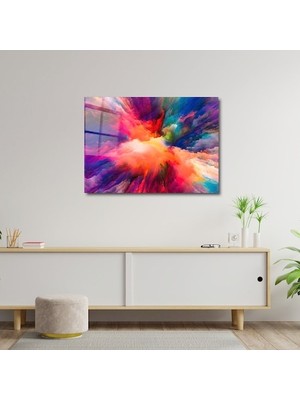 Art of Wall Artofwalldesign ''renk Sıçrama Serisi'' Cam Tablo Uv