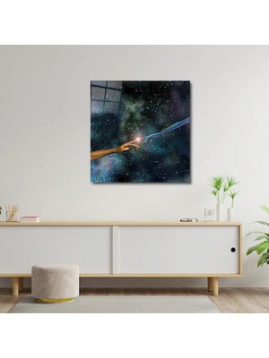 Art of Wall Artofwalldesign ''uzaylı Insan Dokunuşu'' Cam Tablo Uv