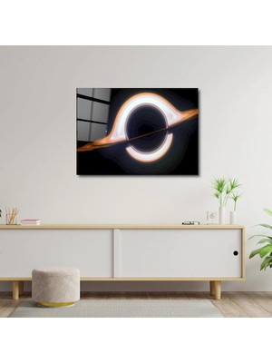 Art of Wall Artofwalldesign ''kara Delik'' Cam Tablo Uv