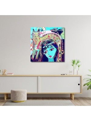 Art of Wall Artofwalldesign ''kız, Kedi, Kuş'' Cam Tablo Uv