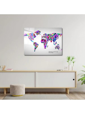 Art of Wall Artofwalldesign ''poligonal'' Cam Tablo Uv