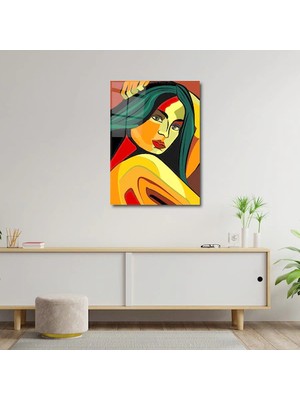 Art of Wall Artofwalldesign ''kız Portre'' Cam Tablo Uv