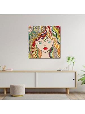 Art of Wall Artofwalldesign ''uzun Saç'' Cam Tablo Uv