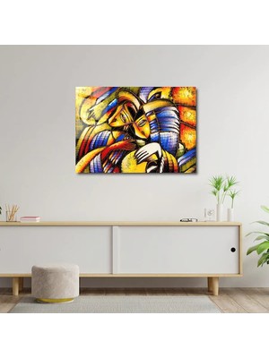 Art of Wall Artofwalldesign ''soyut Yüz'' Cam Tablo Uv