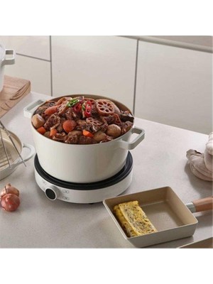 Neoflam Fika Cam Kapaklı Alüminyum Döküm Derin Tencere 26 cm