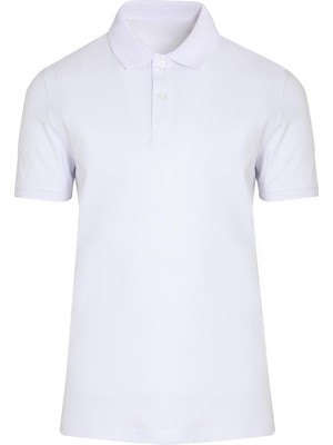 Shaco Design Beyaz Polo Yaka T-Shirt