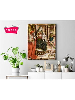 Carlo Crivelli - La Madonna Della Rondine (The Madonna Of The Swallow) / Barok Sanatı Tablosu