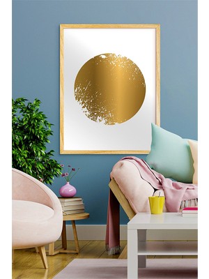 Özcanlar Çerçeve Çerçeveli Tablo Dekorasyon Tekli Çerçeve Soyut Minimal Baskı Yatak Odası Dekoru Oturma Odası Dekoru Özc-26