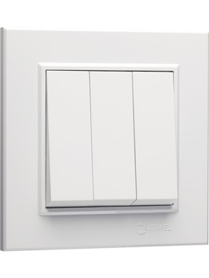 Makel Karea Beyaz Üçlü Anahtar