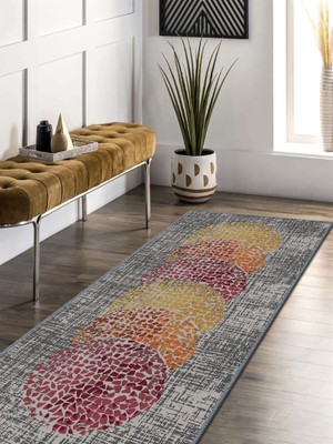 Serteks Iskandinav Kilim Desenli Halı, Dokuma Taban Dekoratif Şönil Halı