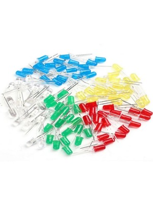 Eğiteklab 100 Adet 5 mm LED (5 Farklı Renkte)