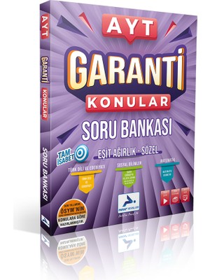 Paraf Yayınları  Ayt Garanti Konular Soru Bankası Eşit Ağırlık
