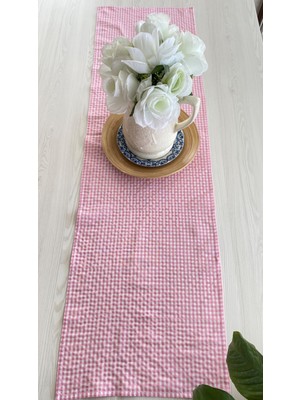 White Alamode Pötikare Pembe Runner 40 x 140 cm