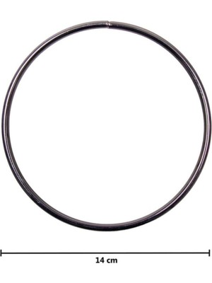 Aklar Çanta Metal Çanta Sapı Antrasit 14 cm