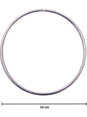Aklar Çanta Metal Çanta Sapı Gümüş 14 cm