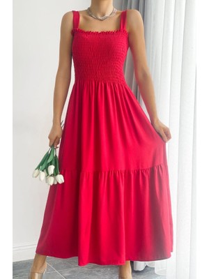 Rengamoda Gipeli Askılı Kat Elbise Dokuma Viskon Kumaş (135CM)