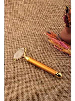 Megaw Kristal Kuvars Roller Titreşimli Masaj Aleti