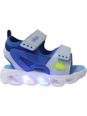 Vicco Roy Işıklı Bebek Sandalet Mavi