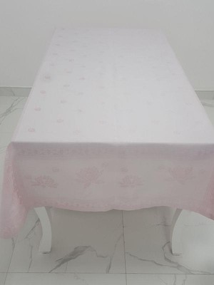 Finezza Nilüfer Lüx Jakar Kumaş Pudra Masa Örtüsü  Dikdörtgen 160x220 cm - 1047