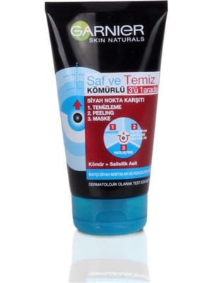 Saf & Temiz Siyah Nokta Karşıtı Kömürlü 3'ü 1 Arada