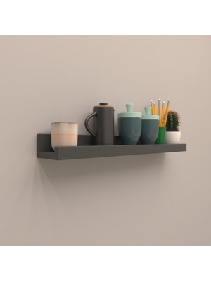 Setli Duvar Rafı 180 cm  Antrasit ( Mat )